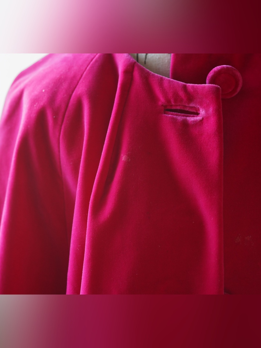 Sport Ease Fashions Red Velvet Coat – Made in Canada - Picture 8 of 12